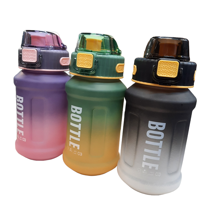 قمقمه ورزشی اسپرت دو درب نی دار bottle وارداتی