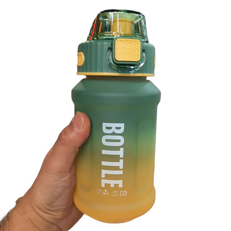 قمقمه ورزشی اسپرت دو درب نی دار bottle وارداتی