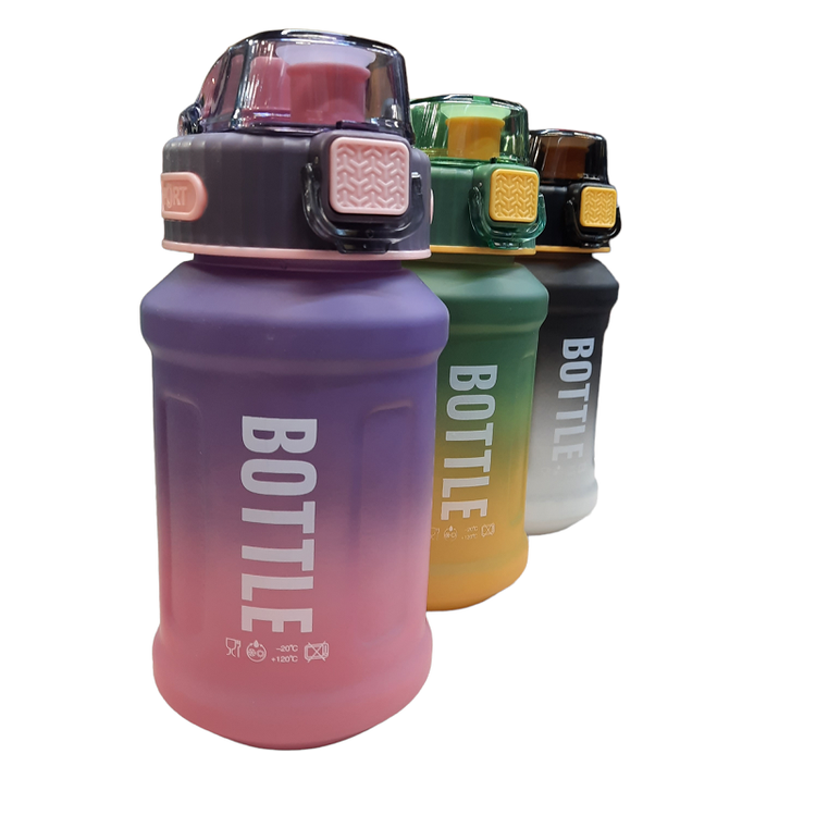 قمقمه ورزشی اسپرت دو درب نی دار bottle وارداتی